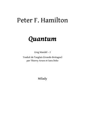 Peter F. Hamilton: Quantum (French language, Bragelonne)