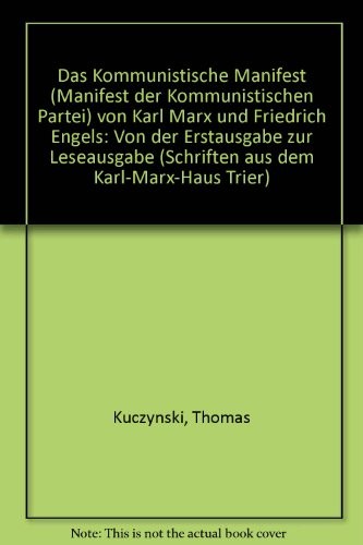 Karl Marx: Das kommunistische Manifest (German language, 1995, Karl-Marx-Haus)