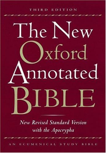 Bible: The New Oxford Annotated Bible with the Apocrypha, Third Edition, New Revised Standard Version (Hardcover, Oxford University Press, USA, Oxford University Press, Brand: Oxford University Press, USA)