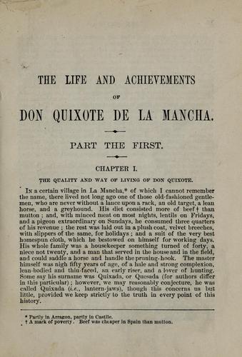Miguel de Cervantes Saavedra: The adventures of the ingenious gentleman Don Quixote de la Mancha (1880, American Book Exchange)