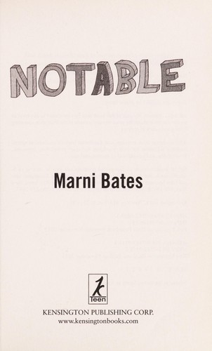 Marni Bates: Notable (2013)