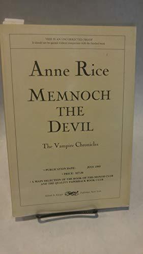 Anne Rice: Memnoch the Devil